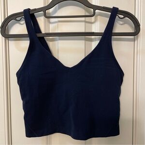 Lululemon Navy Blue Align V-Neck Crop Tank Top Size 6